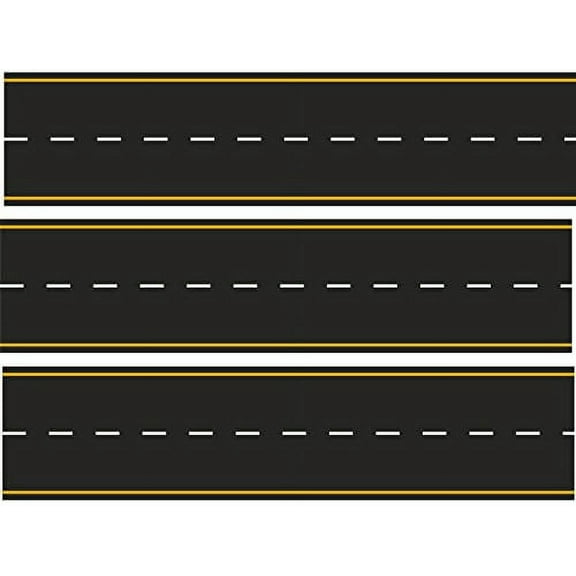 Whimsical Practicality's Yellow and White Roadway Edible Icing Image Cake Topper-1/4 Sheet or Larger