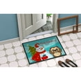 thumbnail image 4 of Caroline's Treasures BB1869JMAT Snowman with Chocolate Brown Shih Tzu Door Mat, Indoor Rug or Outdoor Welcome Mat 24x36, 4 of 4