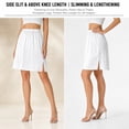 thumbnail image 4 of Women's Knee Length Lace Hem Elastic Waist Half Slips - Petticoat for Dresses and Versatility, 4 of 7