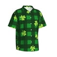 thumbnail image 2 of Easygdp Happy St. Patrick's Day5 Men's Hawaiian Shirts Print Lapel Short Sleeve for Beach, vacation, party, casual occasions - Medium, 2 of 9