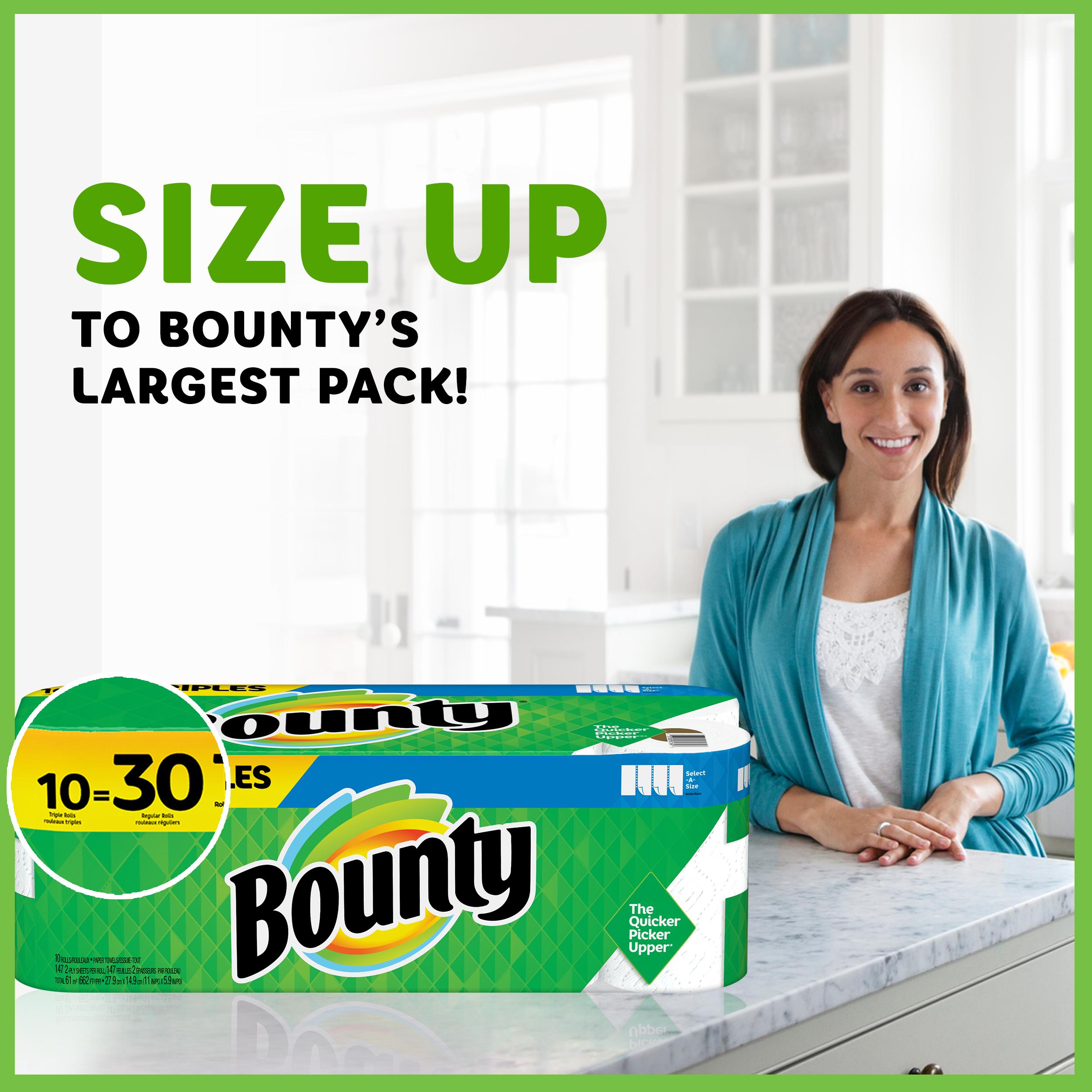 Bounty Select-A-Size Paper Towels, White, 12 Super Rolls - image 4 of 13