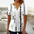 thumbnail image 2 of Shirts for Women Trendy Petite Womens Tops Trendy Going out Lightweight Summer Tops for Women Women Short Sleeve Shirts Clearance Sale, 2 of 4