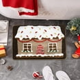thumbnail image 5 of YWIYIUD Front Door Mat Christmas Buliding Outdoor Rug, 16 x 24 Inch Checkered Rug Farmhouse Fall Front Porch Rug Decor Cotton Woven Washable Layered Door Mats Christmas AutumnDecorations, 5 of 5