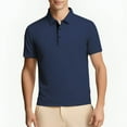 thumbnail image 6 of Men's Short Sleeve Polo Shirt Nylon Shirt Summer Shirts Cool, 6 of 7