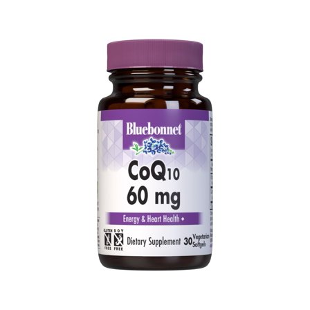 Bluebonnet Nutrition CoQ-10 Vegetarian Capsules, 60mg, 30 Count
