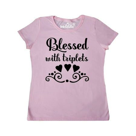 Blessed With Triplets Mom Gift Women's T-Shirt