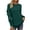 Green, variant on Womens Crewneck Sweatshirts Long Sleeve Casual Tops with Ruffle Sleeve Fall Winter Clothes Soft Trendy Pullover Shirts(Coffee,L)