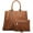 Brown, variant on Dasein Women Satchel Handbags Vegan Leather Purses Tassel Shoulder Bags Work Tote for Ladies with Long Strap