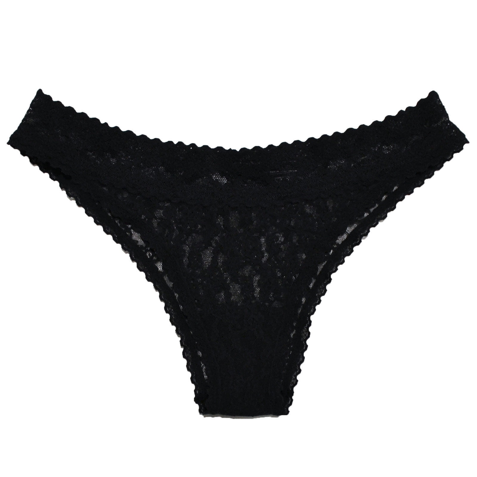 Victoria's Secret Lacie Panties Low Rise Cheekini (XSmall, Black