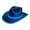 Blue, variant on Light Up Cowboy Hat, Cowboy Hats for Women, Wide Brim Disco Light Up Hats, for Halloween Christmas Carnival Parties Costume