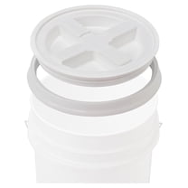 Premium 5 Gallon BPA-Free Food-Grade Bucket Lid, HDPE, White