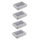 thumbnail image 5 of unbranded 4Ud Organizador De Caja Metálica Rectangular Para USB Y Joyería Plateada, 5 of 8