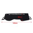 thumbnail image 2 of for Kia Forte 2019-2024 Tapis de Couverture Antidérapant pour Tableau de Bord, Tapis de Tableau de Bord, Noir, 2 of 4