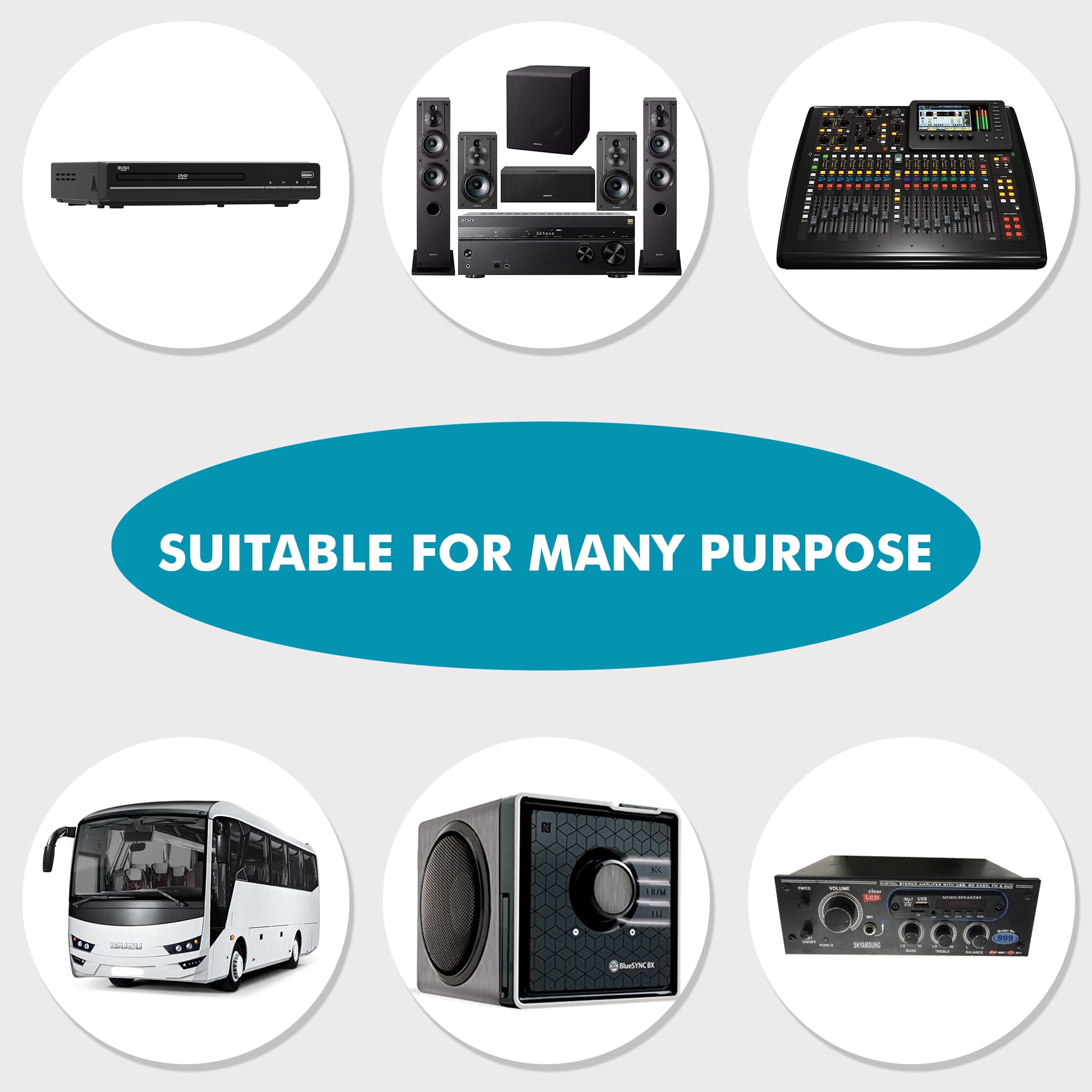 Set of 4 Professional Portable Microphone with Digital Processing, Steel Construction, Singing Machine,DJ Wired Microphone, 10 Ft Cable Wired Included, XLR to 1/4, for Karaoke, Wedding, Party, Church