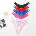 thumbnail image 3 of Bragas de mujer de talla abierta con encaje en forma de T y sin entrepierna, 3 of 6
