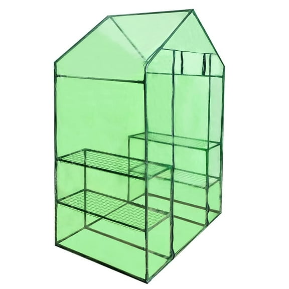 vidaXL Greenhouse Transparent Green Powder-coated Steel
