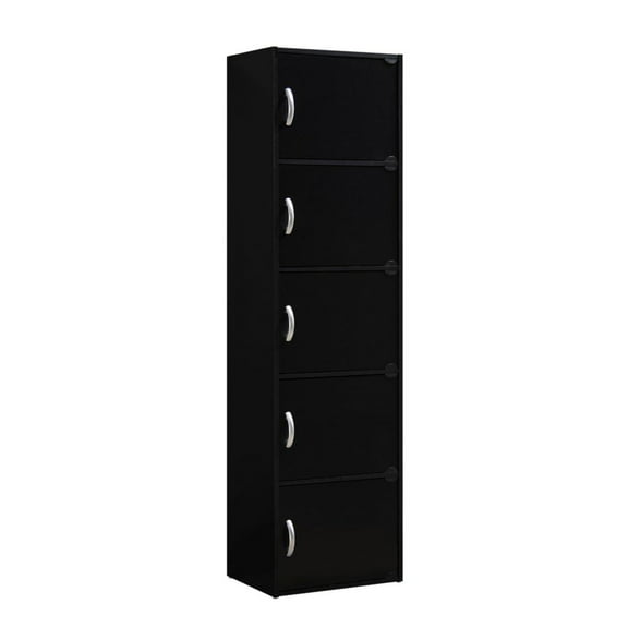 Indoor Modern Home Decorative Furniture 5-Shelf, 5-Door Bookcase