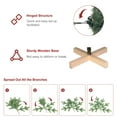 thumbnail image 6 of Wooden Base Christmas Tree 7 ft Pre lit, Bringstar Artificial Tree 941 PE PVC Mixed Tips, 400 Lights, 6 of 8