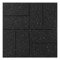 thumbnail image 1 of Tierra Verde 16x16 Brick Rubber Paver Black 4-pack, 1 of 1