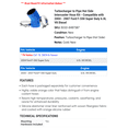 thumbnail image 2 of Turbocharger to Line Hot Side Intercooler Hose Kit - Compatible with 2004 - 2007 Ford F-550 Super Duty 6.0L V8 Diesel 2005 2006, 2 of 2