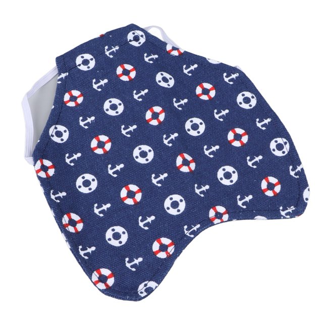 Hen Saddle Apron, Free Size Chicken Feather Fixer Wing Back Protector Double Layer Sturdy for Poultry Blue Boat Anchor