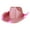 Pink, variant on LED Light-Up Cowboy Hat Retro Western Style Luminous 5 Color Available Sunshade Sequin Cap Christmas Party Nightclubs Performance Photo Prop Cap