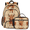 Multicolour 2, variant on Cow Print Western Large Backpack Set with Lunch Box Lightweight Water Resistant Travel Laptop Backpacks Casual Daypacks for Women Men