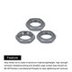 thumbnail image 4 of 17 mm Tuerca de Rueda RC de Aluminio Rosca M12X1.0 mm Tuerca Hexagonal para Ruedas de RC de 1/8 para Camiones Todoterreno Piezas Mejoradas 8Pcs Color Titanio, 4 of 6