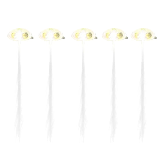 Glowing Fiber Hair Barrettes Party Hair Accessories Light Up Hair Clips For Girls Braids Dance Events
