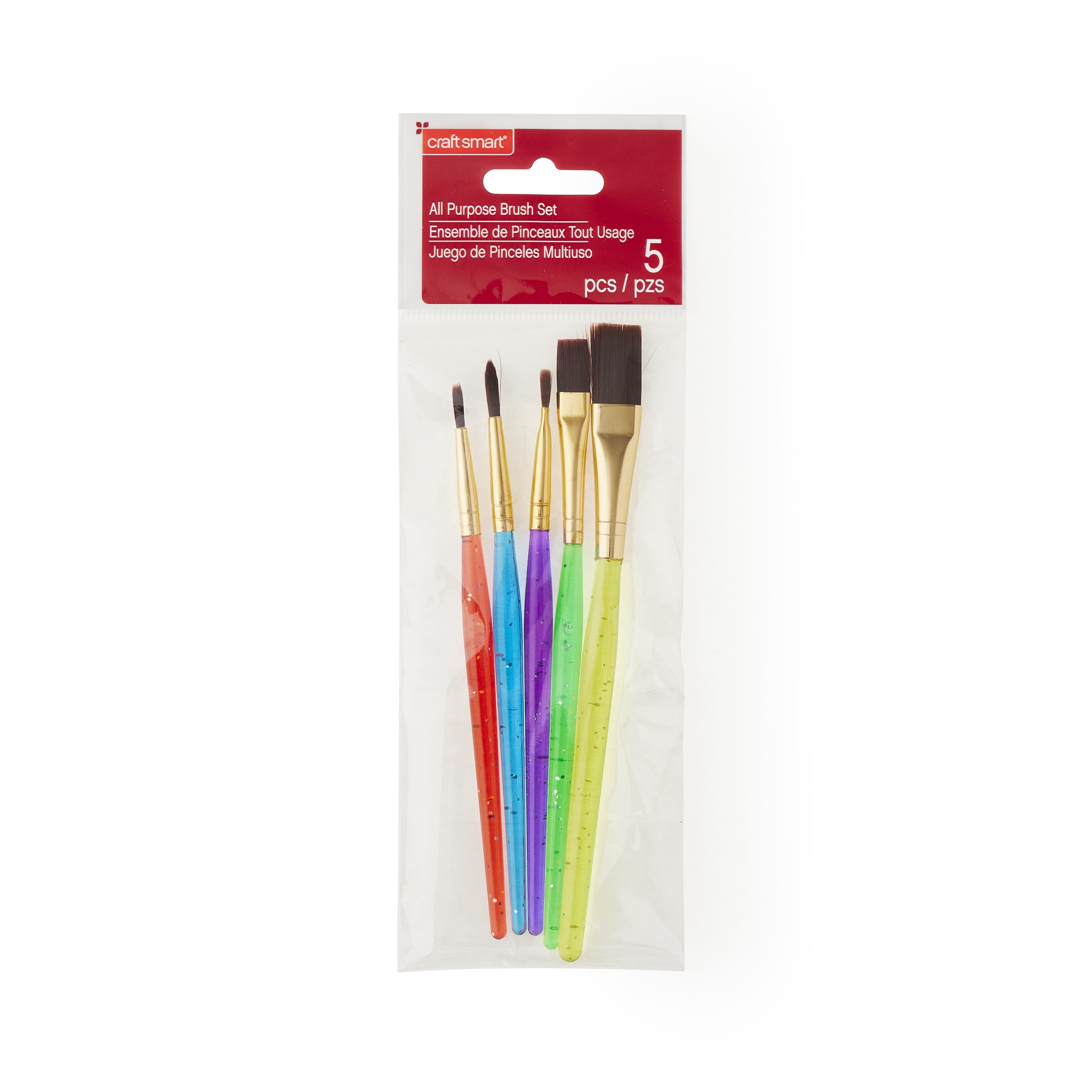 Craft Smart All-Purpose Brush Set, 12 Packs: 5 ct. (60 total)