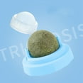thumbnail image 2 of Cat Toys Catnip Wall Ball Toy for Cats Interactive Catnip Ball with Adhesive Base, Stress Relief and Dental Health Support Blue, 2 of 5