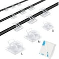 thumbnail image 1 of 100 Pièces Auto-Adhésives Clips de Câble Clips de Lumière Clips de Fil Gestion de Câble, 1 of 4