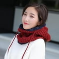 thumbnail image 4 of Visland Women Knitted Hat, Fashion Casual Solid Color Soft Cozy Elastic Thick Knitted Autumn Winter Head Ear Neck Warm Windproof Beanie Cap for Outdoor Daily Wear, 4 of 5