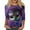 A014-Light Purple, variant on Mardi Gras Clothes for Women 3/4 Sleeve Mardi Gras Shirts Glitter Mask Print Graphic Tees Half Sleeve Carnival Top T Shirt