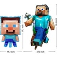 thumbnail image 3 of 8PCS Mine Pixel Video Game Characters Foil Balloons, 3 of 7