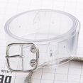 thumbnail image 1 of Womens Pin Buckle Transparent Wide Belts Invisible Clear Waistband, 1 of 1
