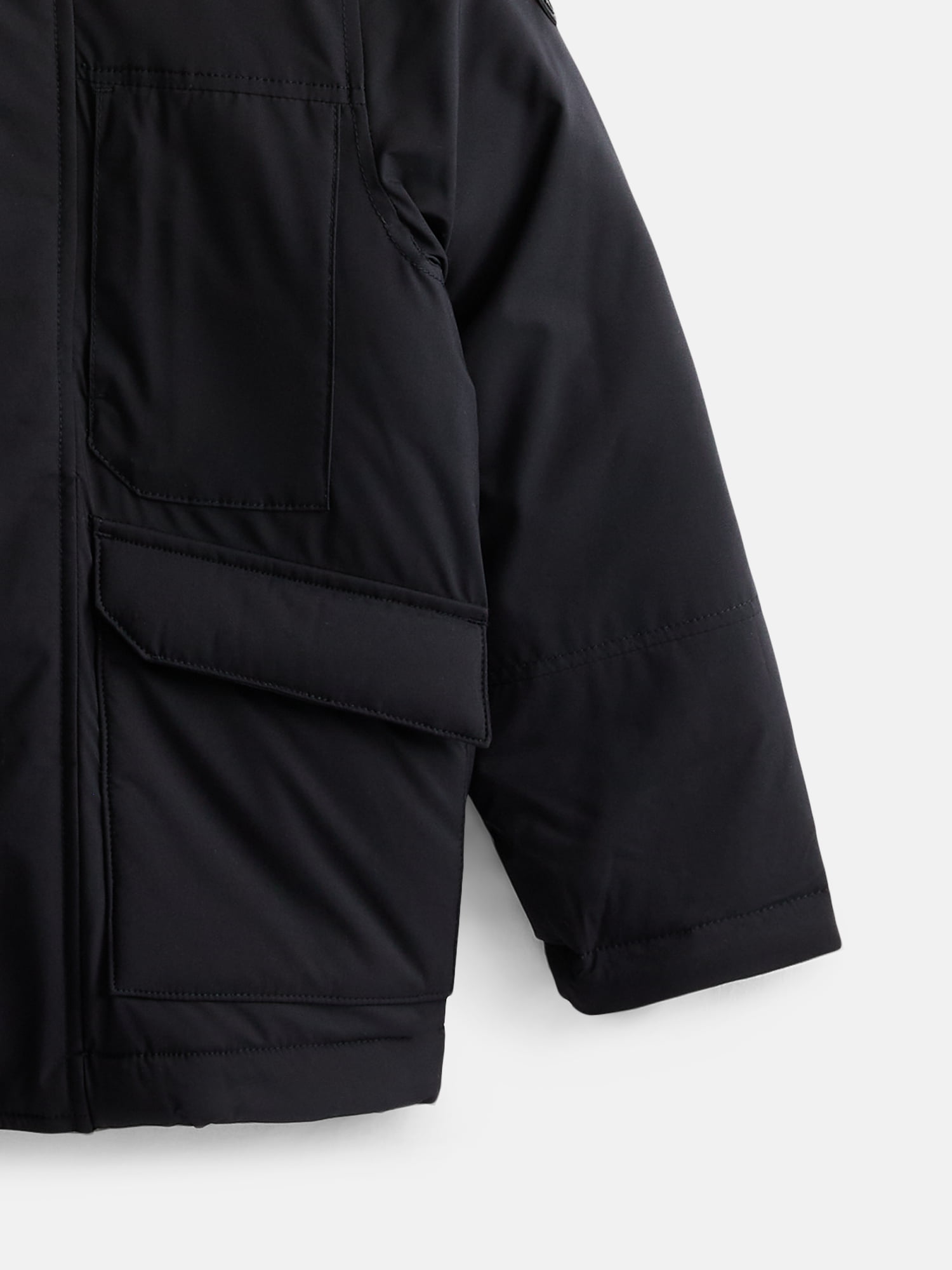 Ozark Trail Boys' Parka Jacket with Faux Fur Hood, Sizes 4-18