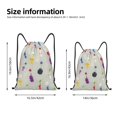 thumbnail image 2 of Zufioo Pikmin Print Sports Cinch Sack Gym String Bags Machine Washable Heavy Duty String Backpack for Men Women-Medium, 2 of 6