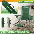thumbnail image 6 of Wakeman Outdoors 300lb Capacity Portable Camping Chair with Footrest, Green, 6 of 10