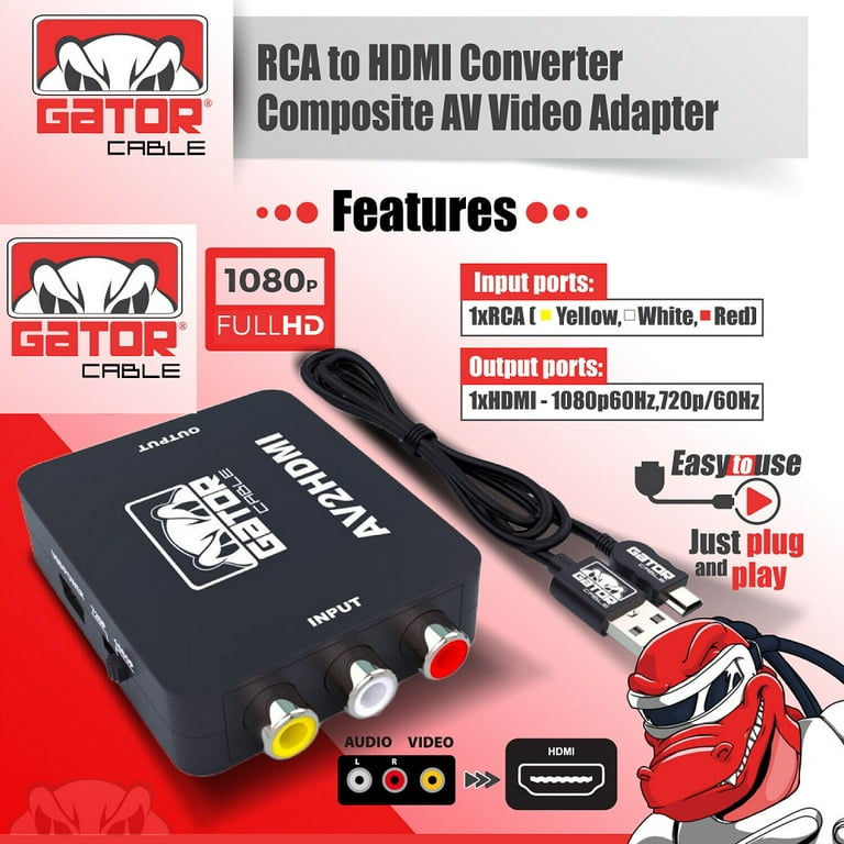 RCA & AV to HDMI Converter — TaMiMi Projects