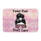thumbnail image 1 of Alfombra de baño súper suave y antideslizante con el logotipo de Camp Hair Don't Care para baño, cocina, dormitorio, hogar, 15,75 x 23,62 pulgadas, 1 of 6