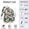 thumbnail image 6 of Pioneer Flower Backpack for School,Cute School Bag,Schoolbag with Adjustable Shoulder Straps & Padded Back,13.4"x11"x4.7", 6 of 6