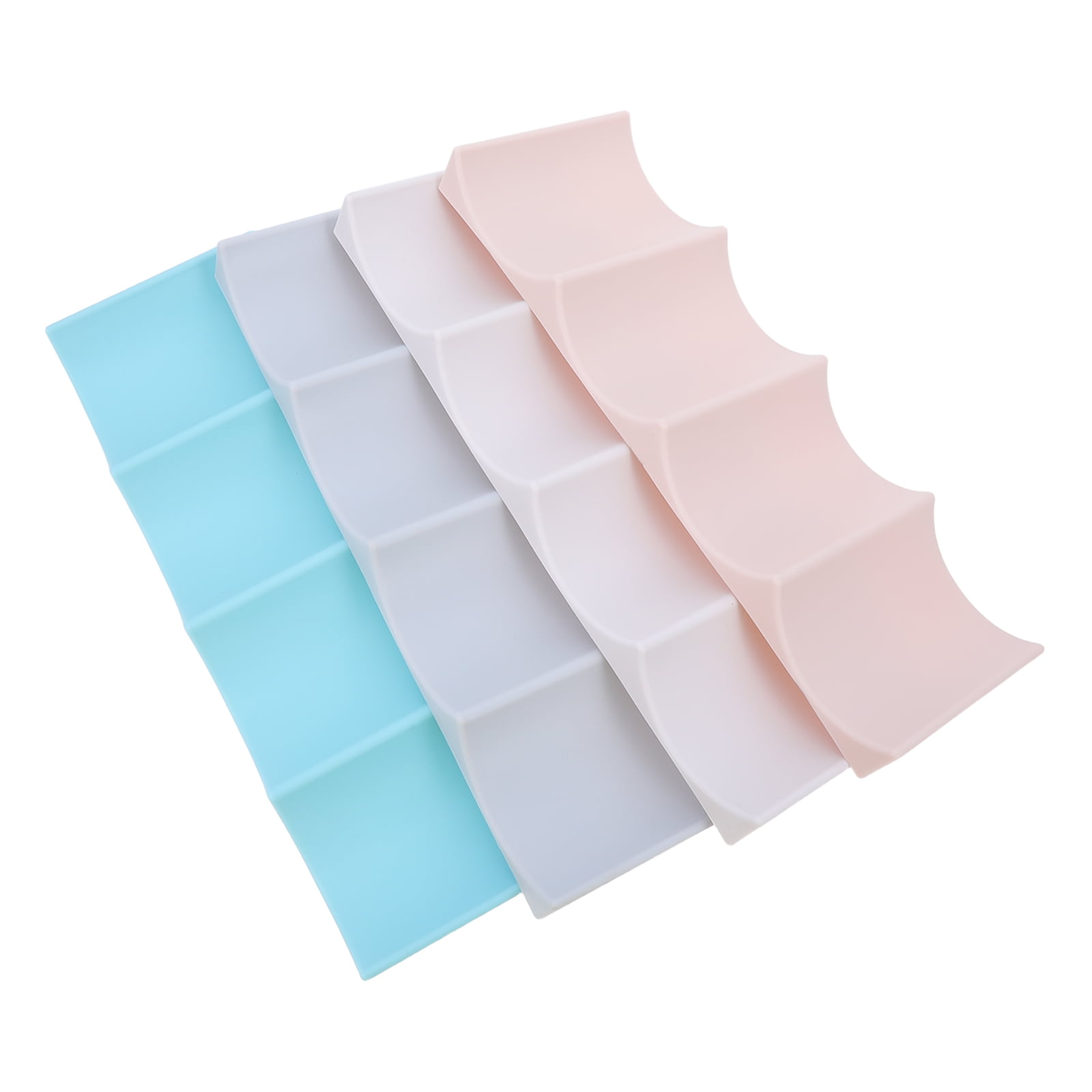 OFFIGAM 4-Pack Plastic Can Rack Organizer for Pantry and Refrigerator Beverage Storage Solution