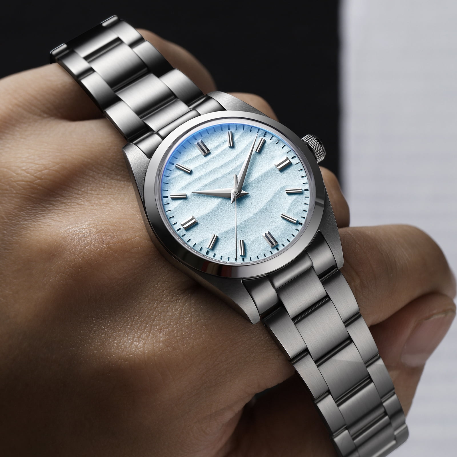 ADDIESDIVE AD2030 Luxury Quartz Watch with Japanese VH31 Quartz Movement, 316L Stainless Steel, 100m Waterproof Diver Watches, Unisex 36mm Dress/Casual