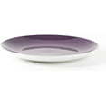 thumbnail image 6 of Stoneware Coupe Shape 18pc Dinnerware Set, Outside White + Inside Purple, 6 of 7