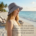 thumbnail image 5 of Tirrinia Wide Brim Sun Hat UPF 50 Foldable Bucket Summer Hat for Women Girls, 5 of 7
