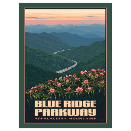 Blue Ridge Parkway Appalachian Mountains Giclee Art Print Poster by Paul Leighton (9