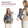 thumbnail image 4 of Momcozy Baby Carrier, Ergonomic, Lightweight Carrier for 7-44lbs, Ideal for Hands-Free Parenting, Enhanced Lumbar Support for Infant to Toddler, Grey, 4 of 9