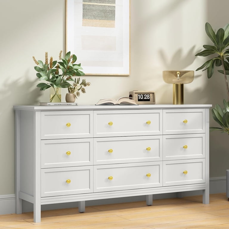 green emerald velvet dress Maude 9 Drawer Dresser, Washed White Ash