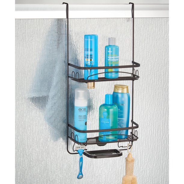Better Homes & Gardens Bryn Over Door Shower Caddy, Bronze